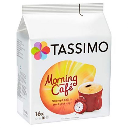 Tassimo Morning Cafe Coffee Pods (Pack of 5, 80 pods in total, 80 servings)