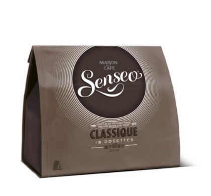 Senséo package of 18 pods of ground coffee classic 125g, approximately 7.2 g per pod
