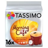 Tassimo Morning Cafe Coffee Pods (Pack of 5, 80 pods in total, 80 servings)