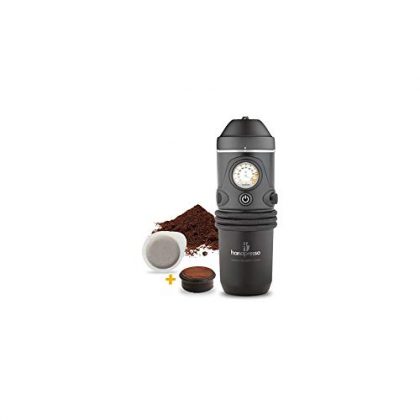 Handpresso Auto 48261 12V portable espresso maker for cars using ESE pods or ground coffee
