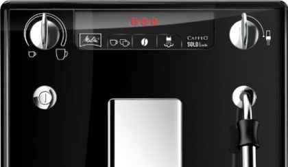 Melitta SOLO & Milk E953-101, Bean to Cup Coffee Machine, with Milk Steamer, Black