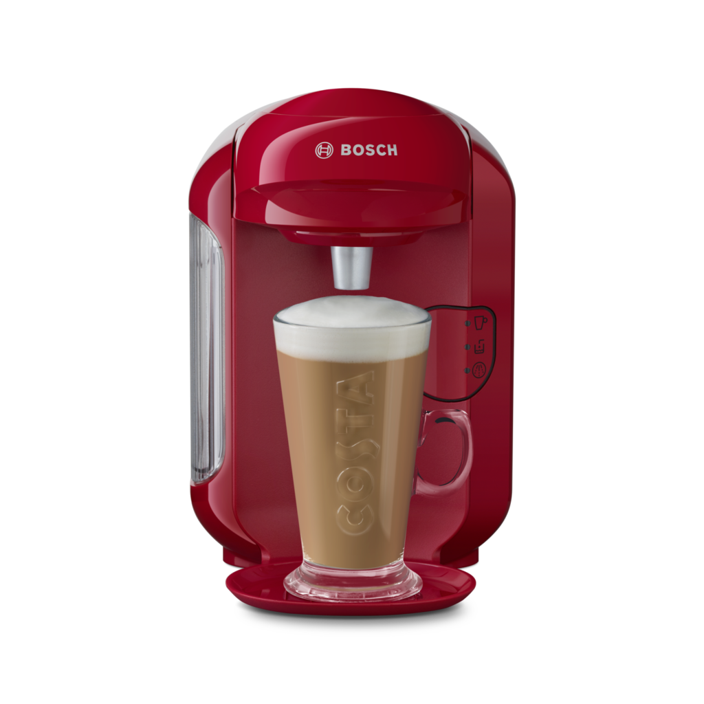 Tassimo by Bosch TAS1401GB Vivy 2 Pod Coffee Machine Pink Coffee