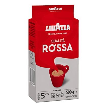 Lavazza Qualità Rossa, Ground Coffee Espresso 500 g (Pack of 2)
