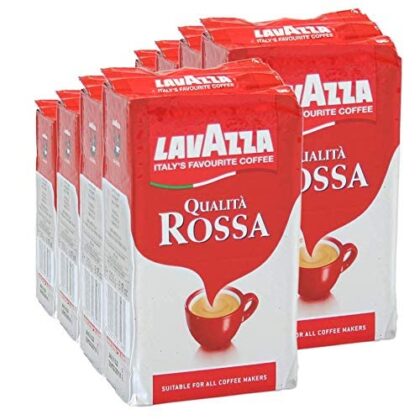 8X LAVAZZA Qualità Rossa 250g Ground Italian Coffee Espresso