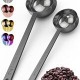 Orblue Coffee Scoop, Stainless Steel, Long Handled Spoons, Pack of 2
