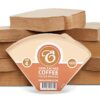 1000 Size 4 Coffee Filter Paper Cones, Unbleached by EDESIA ESPRESS