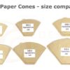 1000 Size 4 Coffee Filter Paper Cones, Unbleached by EDESIA ESPRESS