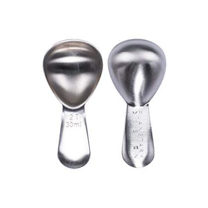 Airscape Stainless Steel Coffee Scoop - Perfectly Proportioned Ergonomic Coffee Measuring Spoon, 2 Tablespoon Capacity, Fits Inside Airscape Canisters