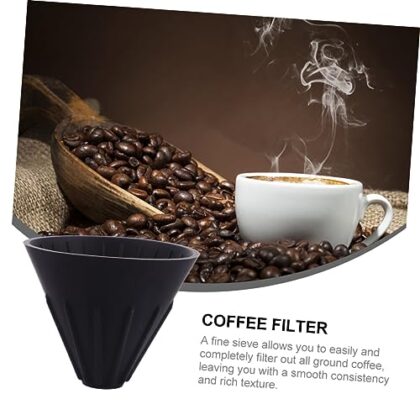 Mikinona Coffee Funnel Coffee Maker Espresso Cofee Machine Espresso Coffee Cup Filter Reusable Coffee Filter Coffee Filter Supplies Espresso Wdt Ceramics Filter Paper Red