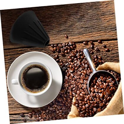 Mikinona Coffee Funnel Coffee Maker Espresso Cofee Machine Espresso Coffee Cup Filter Reusable Coffee Filter Coffee Filter Supplies Espresso Wdt Ceramics Filter Paper Red