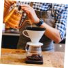 Mikinona Coffee Funnel Coffee Maker Espresso Cofee Machine Espresso Coffee Cup Filter Reusable Coffee Filter Coffee Filter Supplies Espresso Wdt Ceramics Filter Paper Red