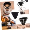 Mikinona Coffee Funnel Coffee Maker Espresso Cofee Machine Espresso Coffee Cup Filter Reusable Coffee Filter Coffee Filter Supplies Espresso Wdt Ceramics Filter Paper Red