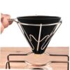 Mikinona Coffee Funnel Coffee Maker Espresso Cofee Machine Espresso Coffee Cup Filter Reusable Coffee Filter Coffee Filter Supplies Espresso Wdt Ceramics Filter Paper Red