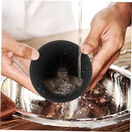 Mikinona Coffee Funnel Coffee Maker Espresso Cofee Machine Espresso Coffee Cup Filter Reusable Coffee Filter Coffee Filter Supplies Espresso Wdt Ceramics Filter Paper Red