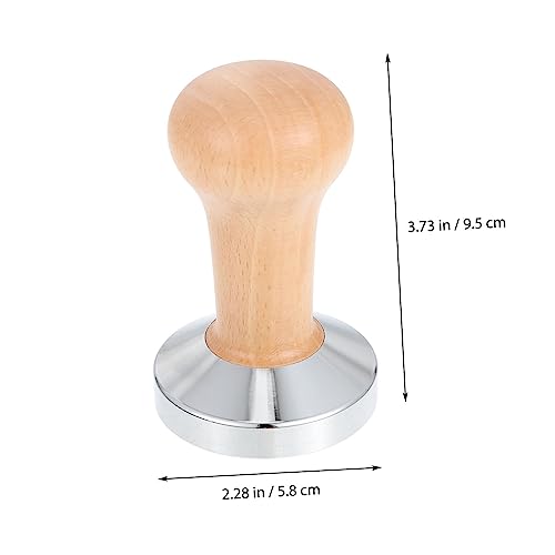 Veemoon 1pc Coffee Tamper Espresso Pressure Tamper Ground Coffee for Espresso Cofee Machine Espresso Coffee Espresso Flat Espresso Tamper Professional Coffee Making Tool Beech Veemoon 1pc Coffee Tamper Espresso Pressure Tamper Ground Coffee for Espresso Cofee Machine Espresso Coffee Espresso Flat Espresso Tamper Professional Coffee Making Tool Beech
