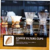 Angoily 300 Pcs Coffee Filter Paper Coffee Maker Espresso Cofee Machine Espresso Coffee Filter Holder Cone Coffee Filters 4 Unbleached Filter Papers Coffee Filters Cups Portable Smart Cup
