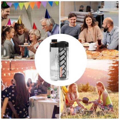 Cold Coffee Machine Coffee Machine - Cold Coffee Machine | Leak-Proof Spout for ECED Cofee | 350 Mesh Fine Filter Sealing with Scalable Portable Bottles and Leakage for Tea Kitchen Taste Drink