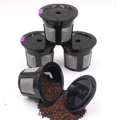 Reusable Coffee Pods – Permanent Cups Coffee Filter | Refillable Cofee Cappsule Cup | K Cups Capsules Pod for Espresso Machines and Eco-Friendly Brewing Compatible with 2.0 & 1.0 Brewerss
