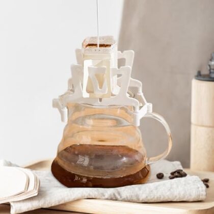 Drip Coffee Bag Stand - Effortlessly Sip Anytime, Portable Espreso Machine Stand, Portable Foldable Coffee Drip Holder | Reusable Outdoor Cofee Filter Paper Holder Dripper Rack for Home Picnic