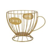 Agirlvct Extra Large Capacity Coffee Pod Holder,Coffee Bar Counter Organizer, Coffee Filter Holder,Capsule Basket,Coffee Bar Accessories for K-cup Kitchen Dinning