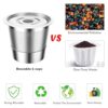Reusable Coffee Filter Cup with Stainless Steel Mesh & 30ml Measuring Spoon | Compatible with 1.0 Cofee Machines | Eco-Friendly Coffee Filter for Fresh Ground